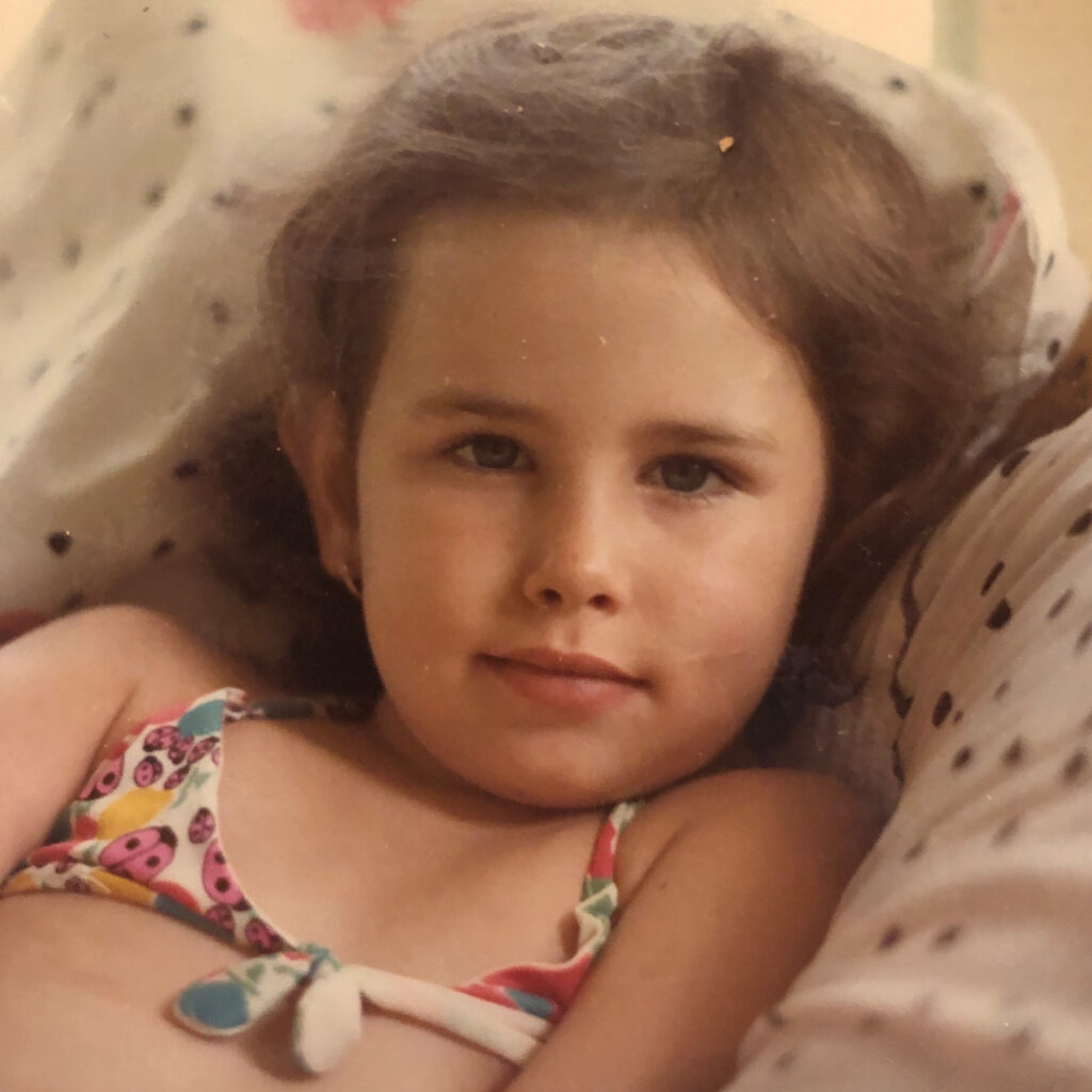 Sarah as a child